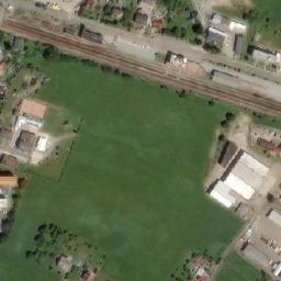 Satellite imagery of [Dlouhoňovice] former milk factory chimney, CZ