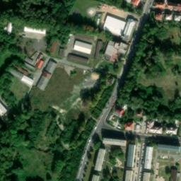 Satellite imagery of [Cheb] hospital chimney, CZ