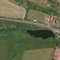 Satellite imagery of [Útvina] church t., CZ