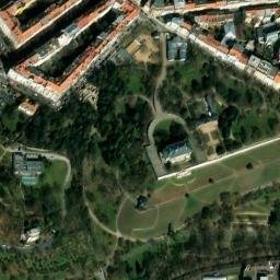 Satellite imagery of Rangherka [Praha-Vršovice] castle t., CZ