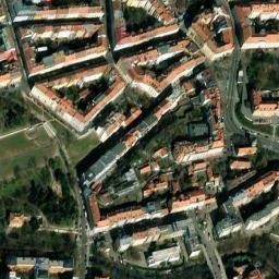 Satellite imagery of Rangherka [Praha-Vršovice] castle t., CZ