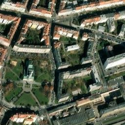 Satellite imagery of [Praha-Vršovice] church t., CZ