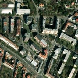Satellite imagery of [Praha-Strašnice] fireworks telecomunication t., CZ