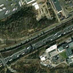 Satellite imagery of [Praha-Hostivař] steel chimney, CZ