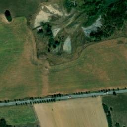 Satellite imagery of [Časy] former brick yard chimney, CZ