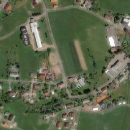 Satellite imagery of [Dlouhoňovice] former milk factory chimney, CZ