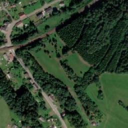 Satellite imagery of [Těchonín] church t., CZ