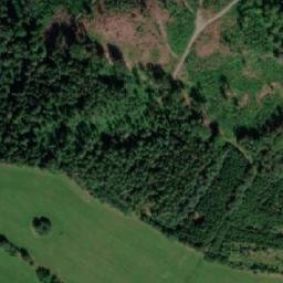 Satellite imagery of [Těchonín] church t., CZ