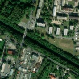 Satellite imagery of [Cheb] hospital chimney, CZ