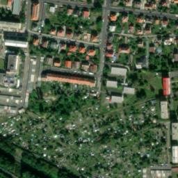 Satellite imagery of [Cheb] hospital chimney, CZ