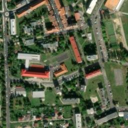 Satellite imagery of [Cheb] hospital chimney, CZ