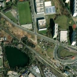 Satellite imagery of [Praha-Řepy] monastery church t., CZ