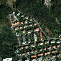 Satellite imagery of [Praha-Smíchov] cemetery church t., CZ