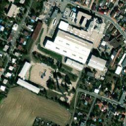 Satellite imagery of Junker Grinding [Holice v Čechách] factory chimney, CZ