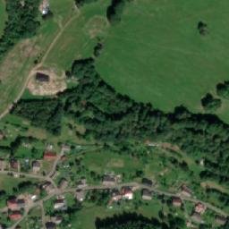 Satellite imagery of [Těchonín] church t., CZ