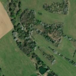 Satellite imagery of [Štědrá] church t., CZ