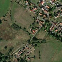 Satellite imagery of [Velká Chmelištná] church t., CZ