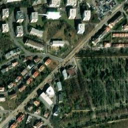 Satellite imagery of [Praha-Smíchov] cemetery church t., CZ