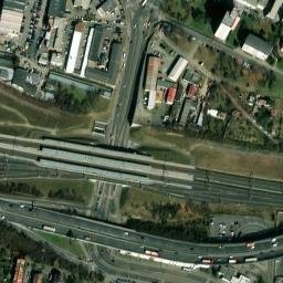 Satellite imagery of Mitas [Praha-Záběhlice] factory chimney, CZ