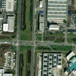 Satellite imagery of [Praha-Hostivař] Factory chimney, CZ