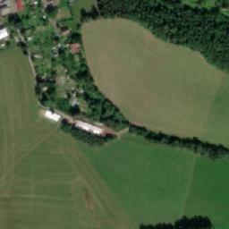 Satellite imagery of [Těchonín] church t., CZ