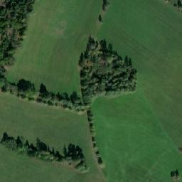 Satellite imagery of [Široká Niva] church t., CZ
