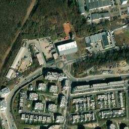 Satellite imagery of Motorlet [Praha-Jinonice] factory chimney, CZ