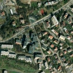 Satellite imagery of Motorlet [Praha-Jinonice] factory chimney, CZ