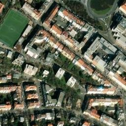 Satellite imagery of Sv. Pankrác [Praha-Nusle] belfry, CZ