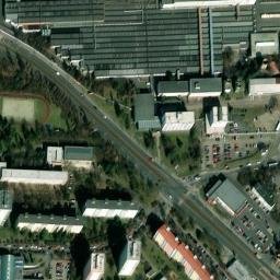 Satellite imagery of Mitas [Praha-Záběhlice] factory chimney, CZ