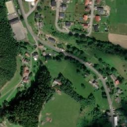 Satellite imagery of [Nekoř] church t., CZ