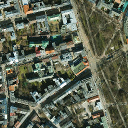 Satellite imagery of Wawel, PL