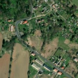 Satellite imagery of [Štědrá] church t., CZ
