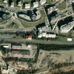 Satellite imagery of Motorlet [Praha-Jinonice] factory chimney, CZ