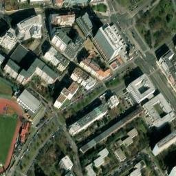 Satellite imagery of Sv. Pankrác [Praha-Nusle] belfry, CZ