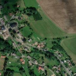 Satellite imagery of [Nekoř] church t., CZ