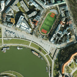 Satellite imagery of Wawel, PL