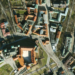 Satellite imagery of Wawel, PL