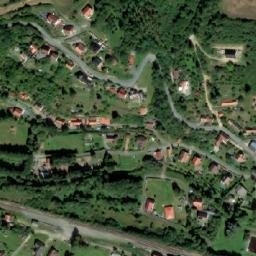 Satellite imagery of [Městečko u Křivoklátu] church t., CZ