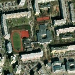Satellite imagery of Nové Butovice [Praha-Stodůlky] church t., CZ