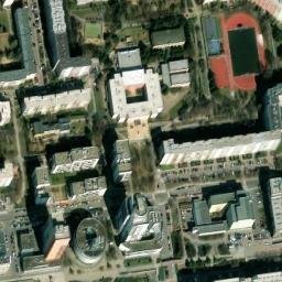 Satellite imagery of Nové Butovice [Praha-Stodůlky] church t., CZ