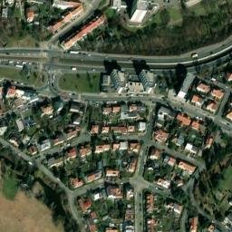 Satellite imagery of [Praha-Hostivař] church sanctus t., CZ