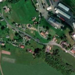 Satellite imagery of [Nekoř] church t., CZ