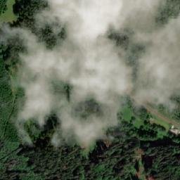 Satellite imagery of [Sobkovice] church t., CZ