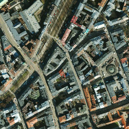 Satellite imagery of Wawel, PL