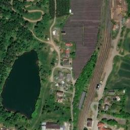 Satellite imagery of [Žihle] cemetry church t., CZ