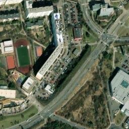 Satellite imagery of Nové Butovice [Praha-Stodůlky] church t., CZ