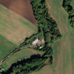 Satellite imagery of [Kšely] church t., CZ