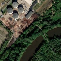 Satellite imagery of [Rybitví] factory t., CZ