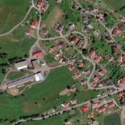 Satellite imagery of [Sobkovice] church t., CZ